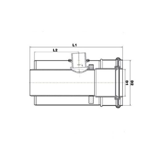 Brilon kondenzvíz leválasztó kondenzációs gázkéményekhez PPs/Alu 80/125